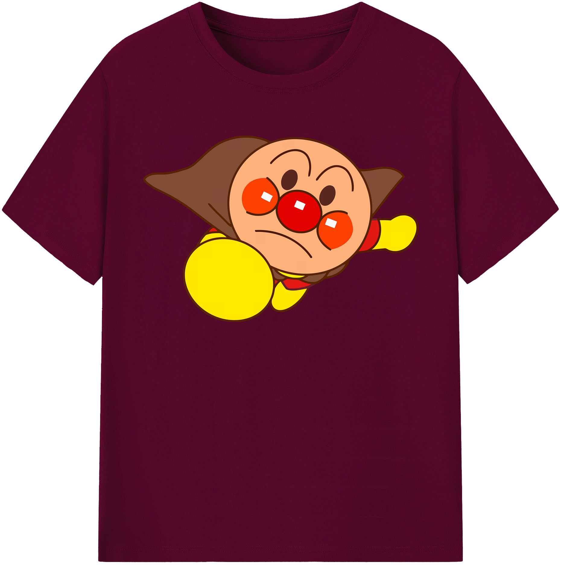 （画像用） アンパンマン Anpanman レディースカジュアルプリントTシャツ（綿100％）